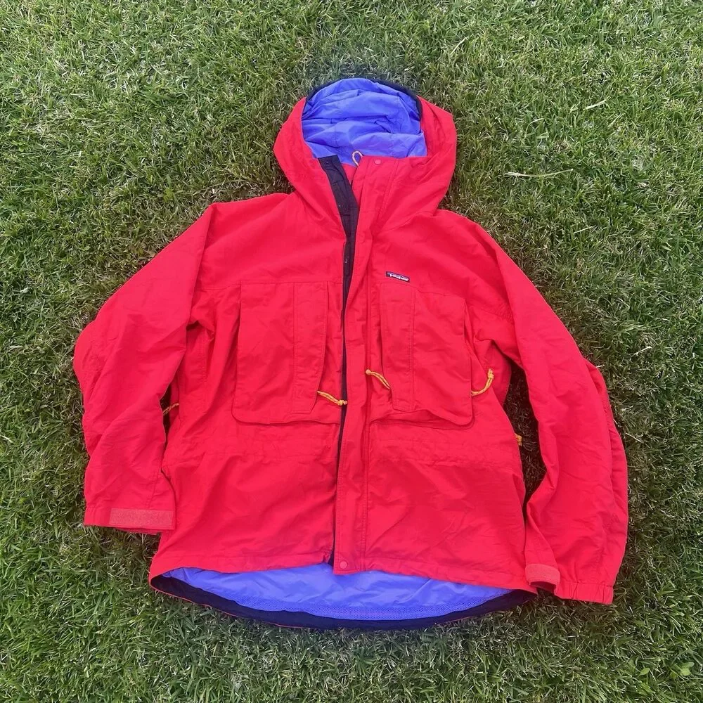 Vtg Patagonia Ski Parka Hooded Coat Lined Men’s Size L